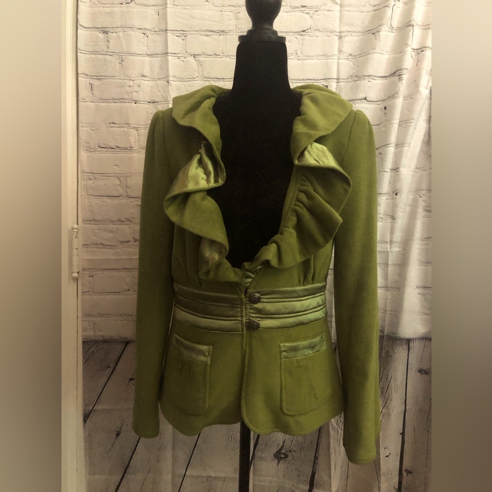 Tracy Porter Jacket Felted Wool Size Medium